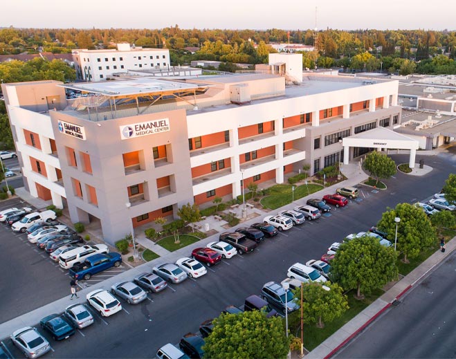Emanuel Medical Center aerial campus view